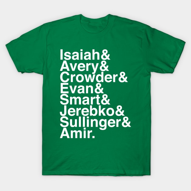 Pre-Punk Rock Celtics 15-16 List T-Shirt by wlohaty